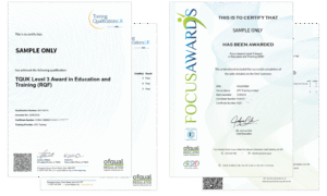 Sample Certificates